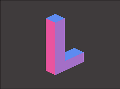 Single Letter Logo "L" design graphic design illustration logo vector