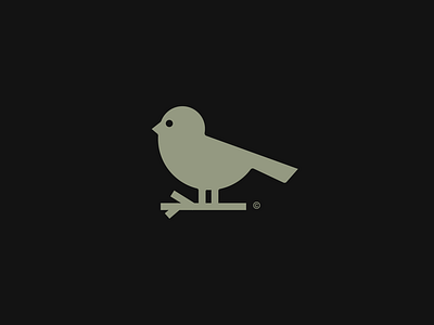 bird logo for a botanical brand