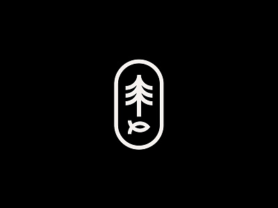 Pine & Fish Badge