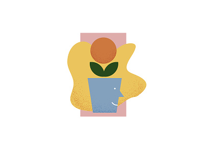 HAPPY FACE badge brand branding design face flow flower house illustration logo logotype mark summer sun