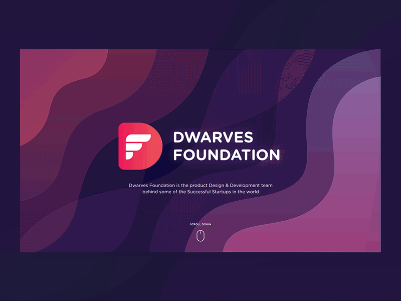 Dwarves Foundation Website baner brand cover landing page logo motion ui website
