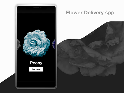 Flower Delivery App app design dwarves minimal prototype simple typography ui ux xd