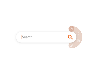 022 - Search Bar with Pop-up Types 022 daily ui design minimal search bar uiux