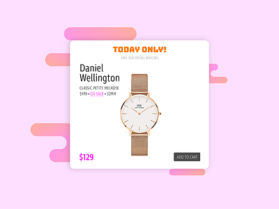 036 - Special Offer 036 dailui flash sale illustration pink shopping special offer store uiux watch