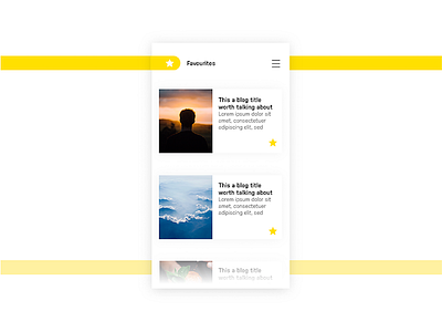 044 - Favourites 044 app articles blog post daily ui fave favorites favourites uiux