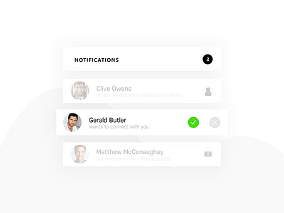 049 - Notifications 049 app clean connections daily ui design notification uiux