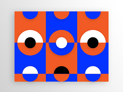 059 - Pattern 059 art bold circle daily ui geometric illustration pattern shapes square uiux web