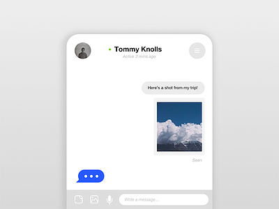 076 - Loading 076 app conversation daily ui loading message messenger typing uiux
