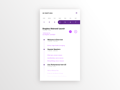 079 - Itinerary 079 app daily ui design itinerary minimal productivity schedule time uiux