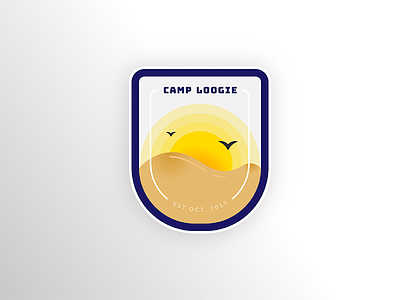 084 - Badge 084 badge camp loogie daily ui illustration inspired uiux