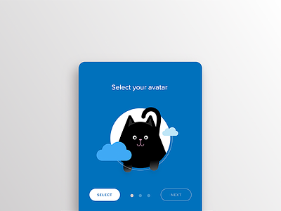 088 - Avatar 088 app avatar cat character daily ui illustration mobile select uiux