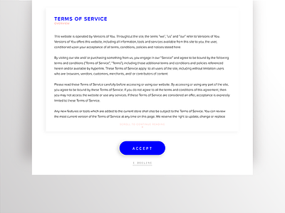 089 - Terms & Conditions 089 conditions daily ui policy terms terms of service uiux versions of you web