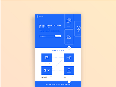 100 - Redesign Daily UI Landing Page