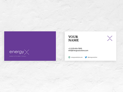 DEMO Business Cards for EnergyX
