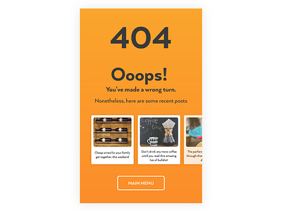 Daily UI 008 - 404