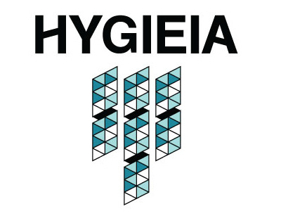 Hygieia logo and branding abstract blue branding craft design graphic identity logo lost in the confusion product shampoo student triangles vector zach zach craft