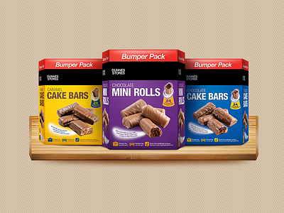Dunnes Stores cake bars caramel chocolate clean package packaging products range rolls