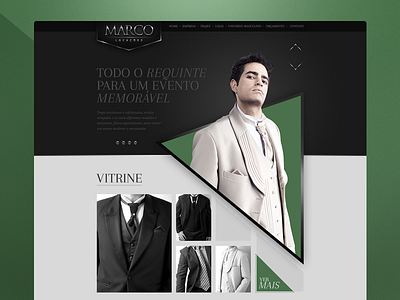 Marco / Men's Suits businesses cloth luxury male man men rent suit web webdesign