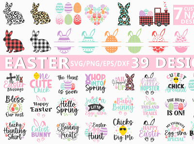 Easter SVG Bundle easter egg bundle easter svg bundle