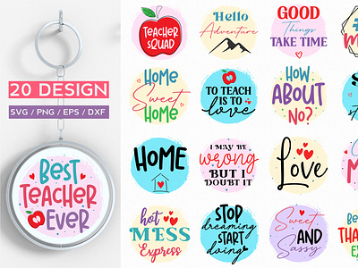 Keychain SVG Bundle, Keychain SVG