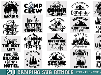 Camping SVG Bundle, Camping SVG