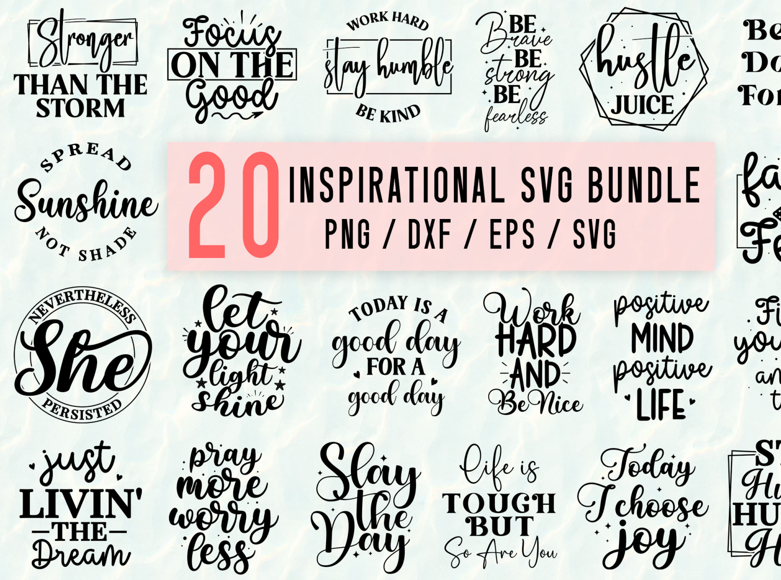 Inspirational Svg Bundle By Svg Creation On Dribbble