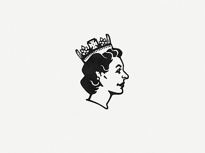 Queen Elizabeth II britain elizabeth great illustration logo portrait profile queen royal windsor