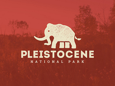 Pleistocene National Park animal brand logo mammoth mark national park russia uw stout