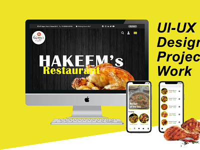 UI UX DESIGN-HAKEEM RESTAURANT branding graphic design ui