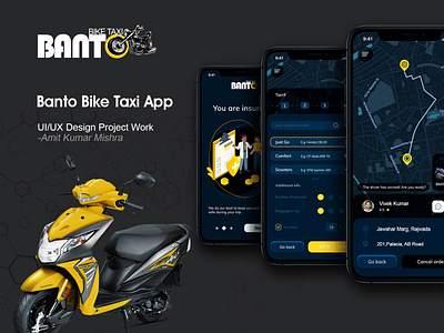 UI UX Design Project Work-BANTO BIKE TAXI APP