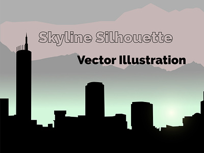 Skyline Cityscape car city cityscape graphic design illustration rent silhouette site skyline travel ui web