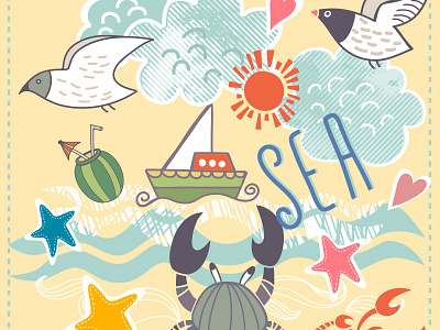 Sea by Marusha Belle on Dribbble