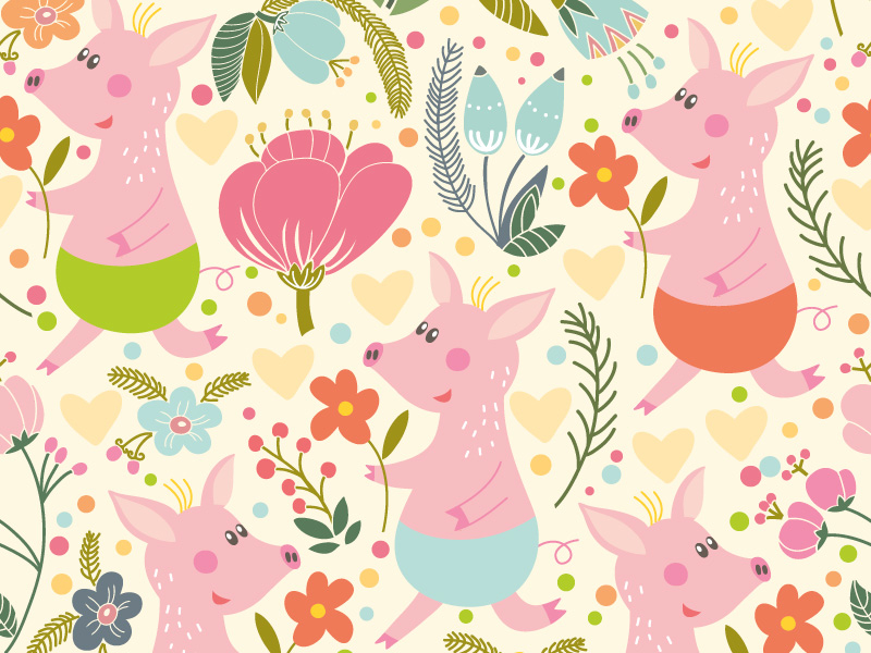 sweet piglets by Marusha Belle on Dribbble