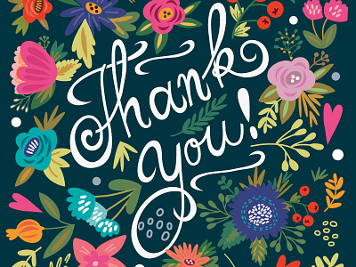 Thank You by Marusha on Dribbble