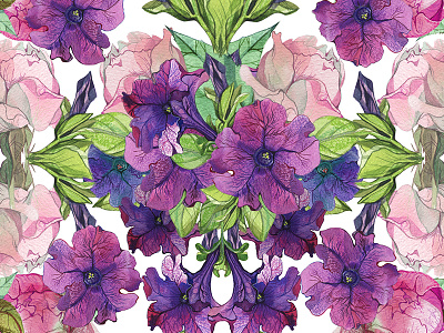 Floral summer pattern