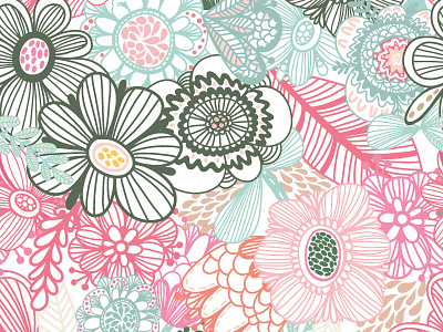 Gentle floral pattern