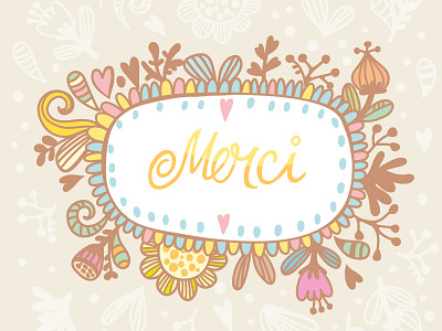 Merci birds amazing marushabelle merci pattern thank you