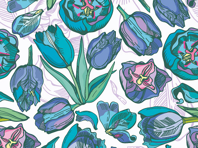 Tulips pattern