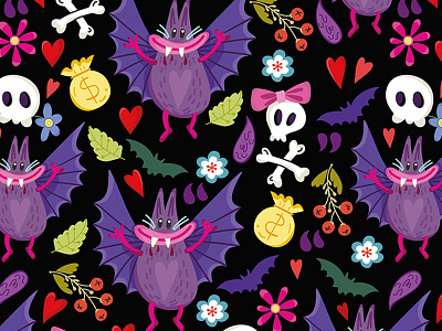 Vampire Bat Pattern
