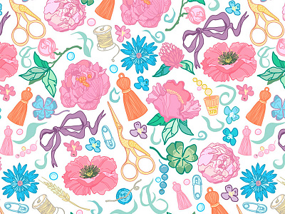 Pattern for a project "Magic box" floral love marushabelle pattern
