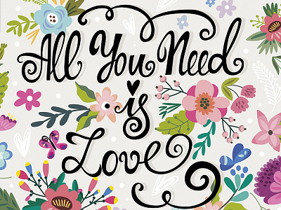 All you need is love love marushabelle pattern spring