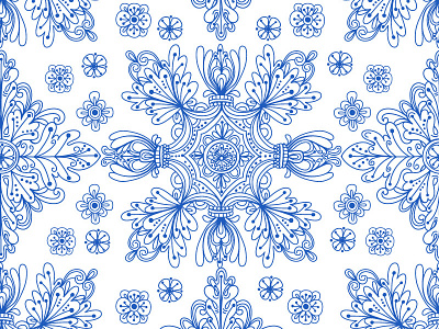 Pattern Tile Blue