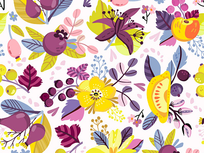 Pattern Floral Mustard