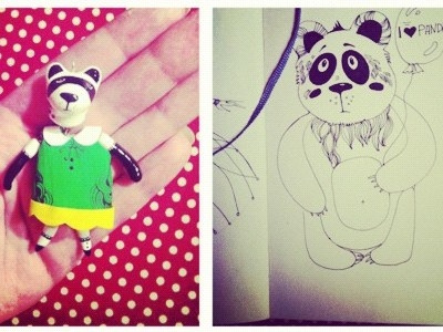 I ❤ panda icons illustration marusha belle panda