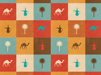 Saudi Arabia Retro arabia camel palm retro saudi