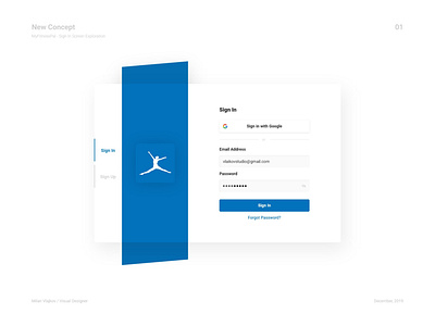 MyFitnessPal - Sign In Screen Exploration + Grid System & Sizes clean dailyui exploration grid grid system minimal myfitnesspal redesign sign in sign in page sizes ui ui ux uidesign user interface userinterface visual design