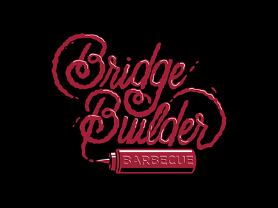 Barbecue Script apparel branding design graphic illustration shirt tee type typography vector