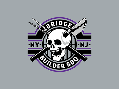 Builder Grill apparel barbecue branding design graphic grill grilling identity illustration shirt skull tee type