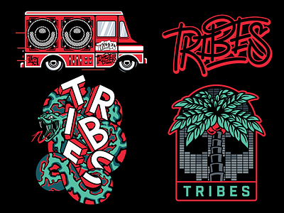 Tribes apparel branding design graphic graphic design illustration logo type vector