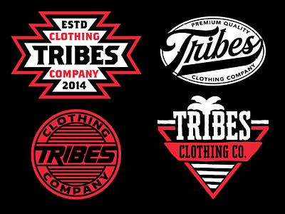 Tribes apparel branding design graphic graphic design illustration logo type vector